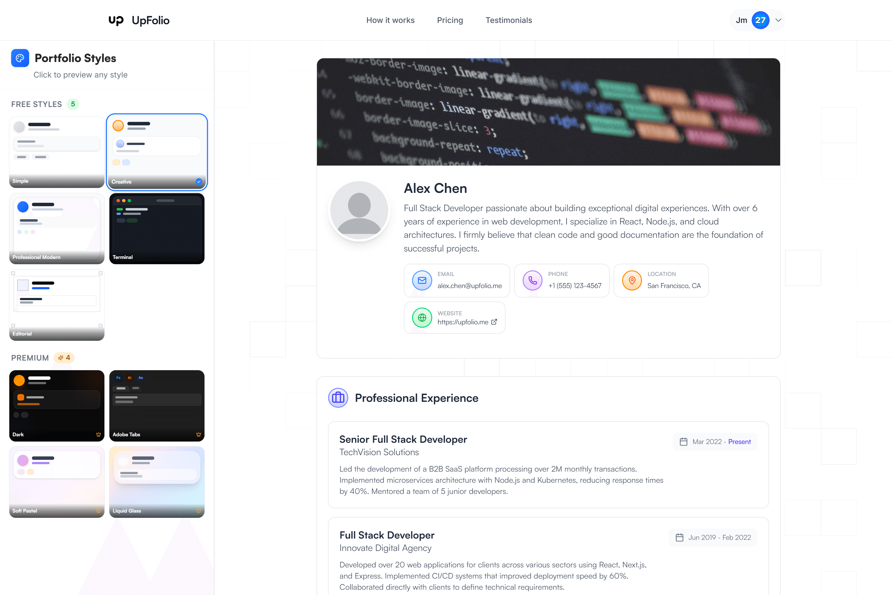 UpFolio - Product Images - Image 1