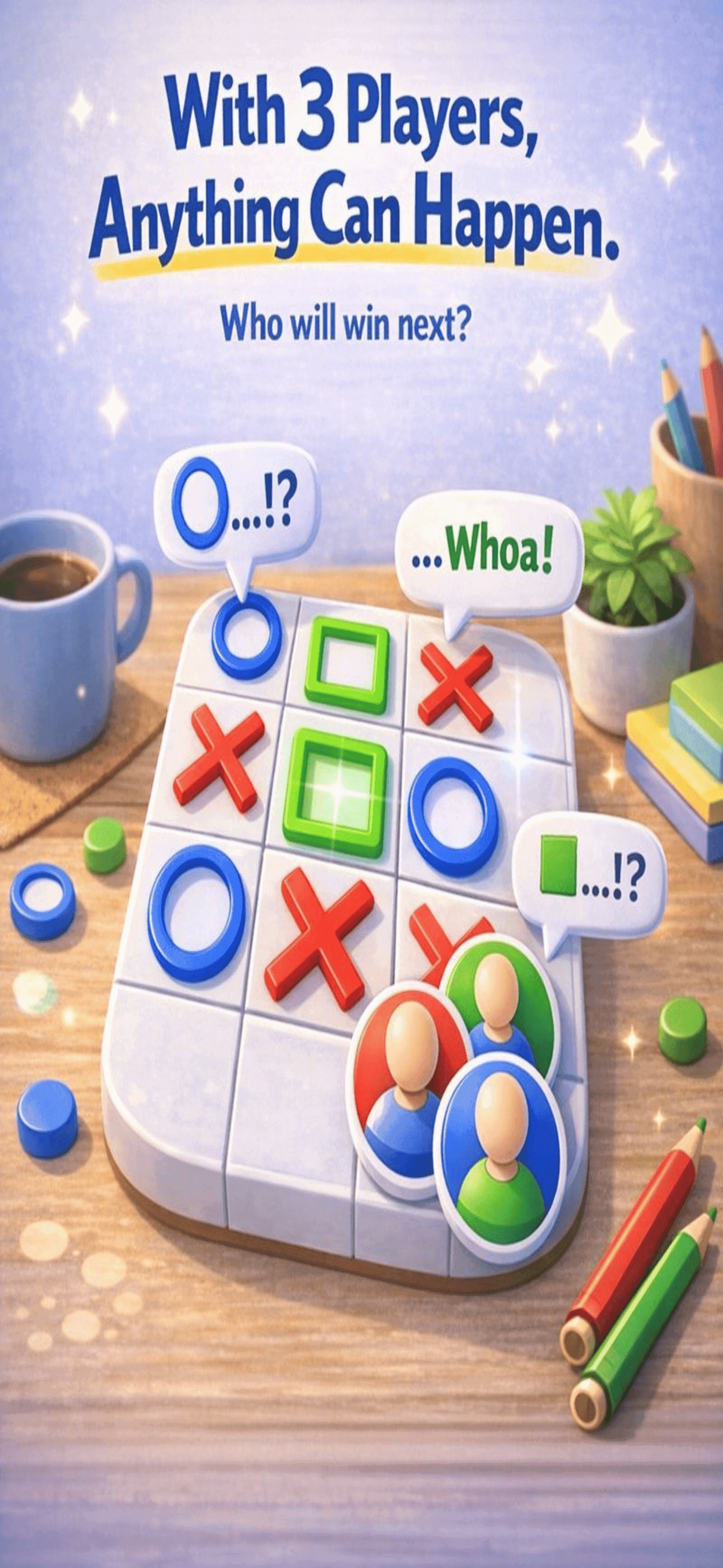 Tic Tac Toe – 3 Player Battle - Product Images - Image 1