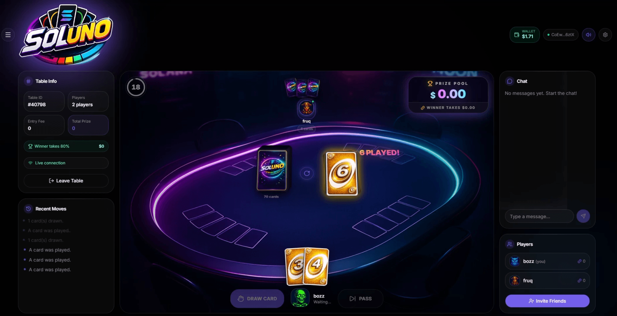 SOLUNO: Play UNO. Add stakes. Create chaos. | Orynth