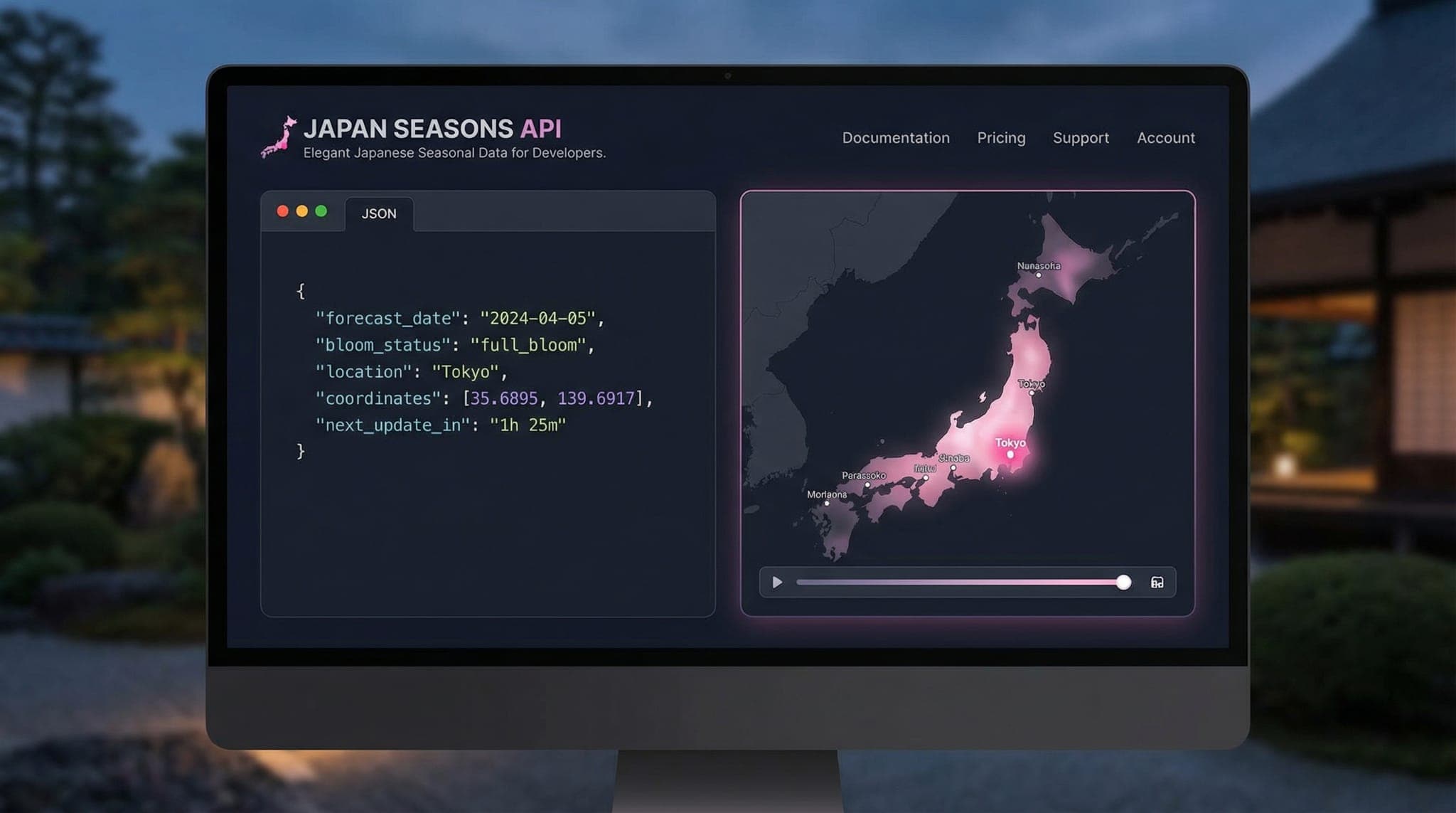 Japan Seasons API: Cherry blossom & foliage API for AI agents and ...