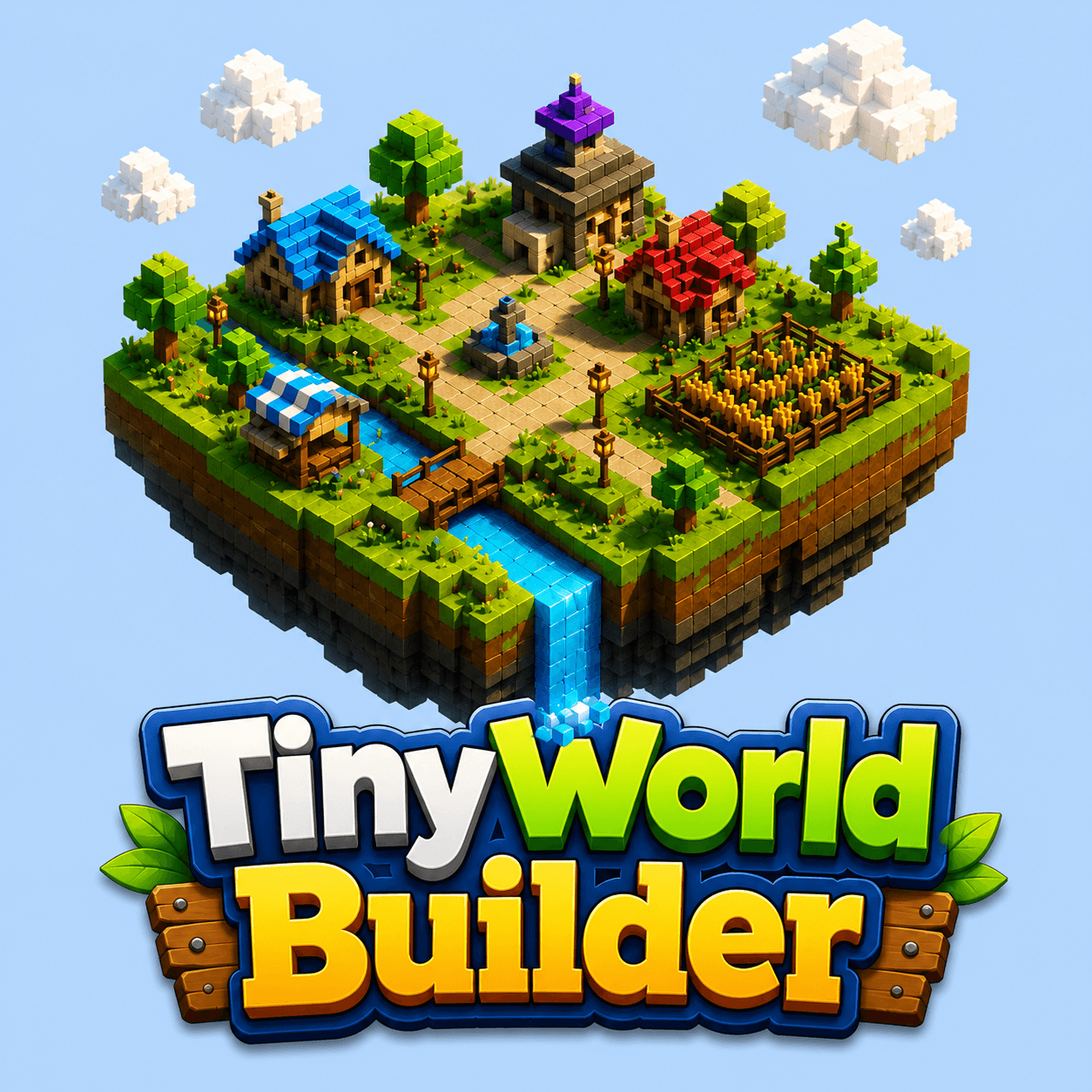 Tiny World Builder: Think big, build small floating worlds and play and ...