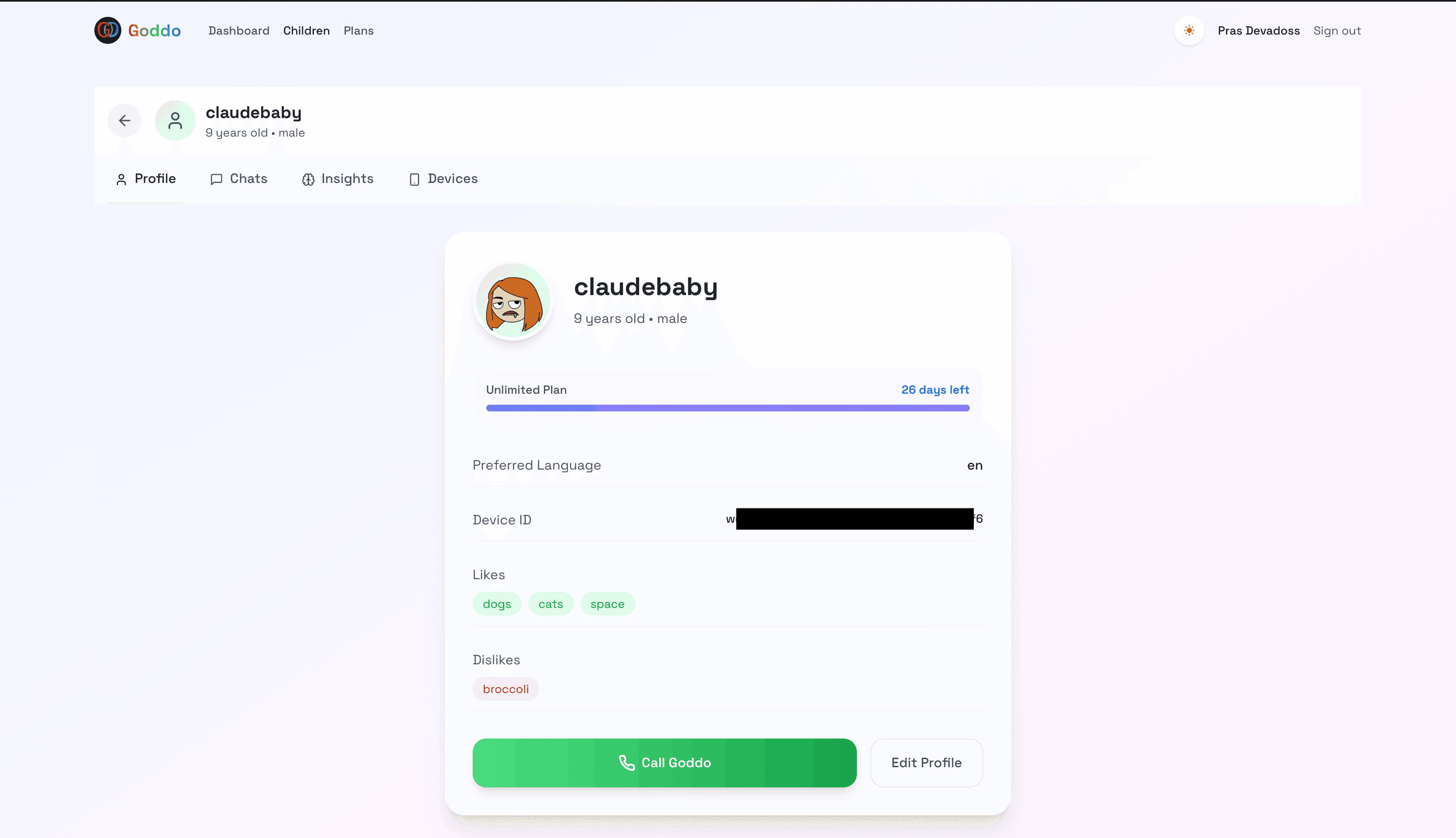 Goddo - an AI companion for kids: Your Kid's Smartest Friend | Orynth