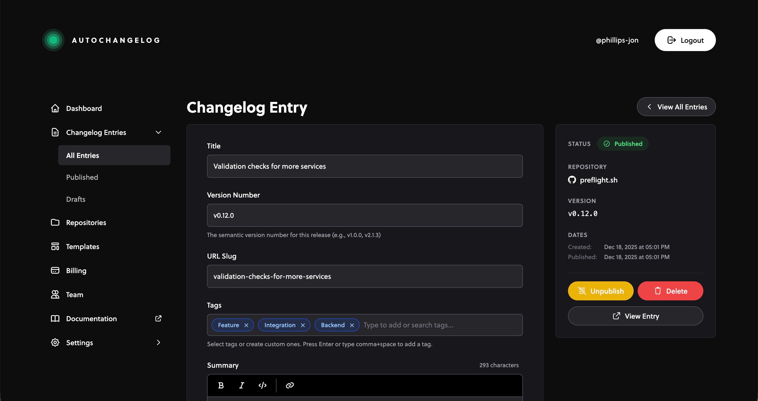 AutoChangelog - Product Images - Image 6