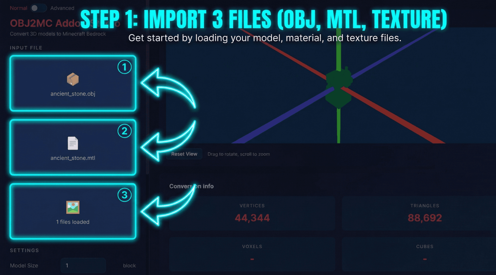 OBJ2MC Addon Studio - Product Images - Image 3