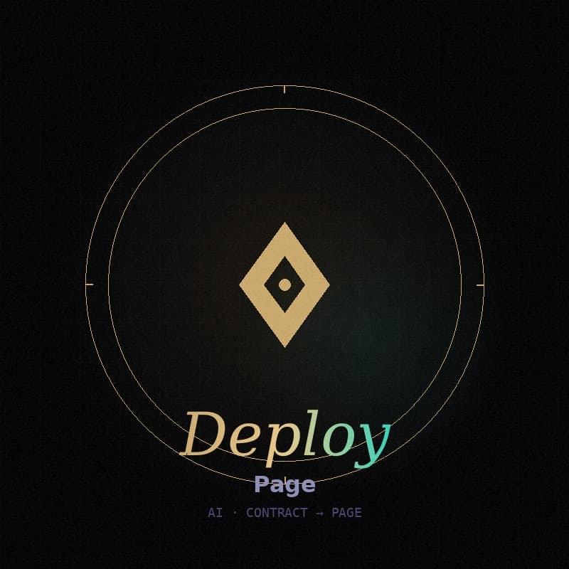 DEPLOY PAGE: Your Contract or X Profile, Instantly Deployed | Orynth