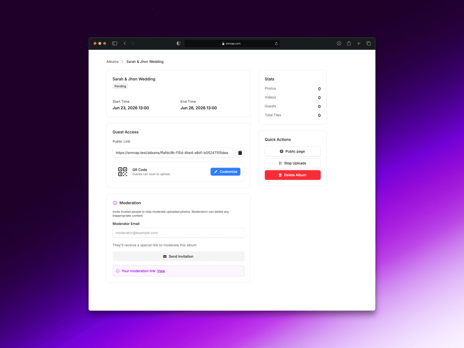 Snnnap - Digital albums for guests - Product Images - Image 5